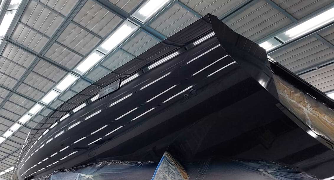 Universe Yachting specialists working on a superyacht